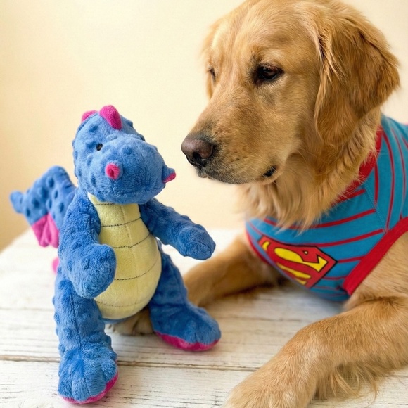 Hanna Andersson Superman Dog Pajamas XL Organic Cotton + Free goDog Toy - Picture 3 of 5